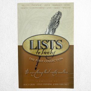 Lists To Live By Book 📚 The First Collection